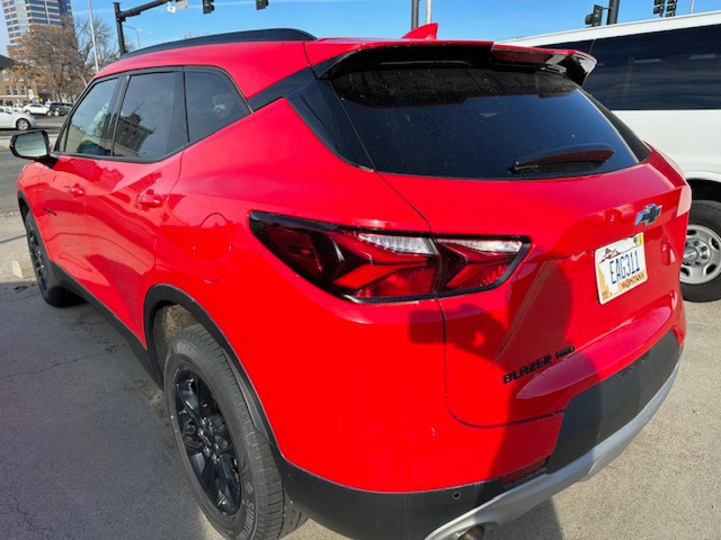 2022 Red /Charcoal Chevrolet Blazer 2LT AWD (3GNKBHR41NS) with an 2.0L L4 DOHC 16 TURBO engine, 9A transmission, located at 3200 1st Avenue North, Billings, MT, 59101, (406) 245-9055, 45.779270, -108.510742 - New Style Chevrolet Blazer 4X4 SUV Available for Purchase or Rent. Power Windows, Power Door Locks, Power Seat, Tilt Steering Column, Cruise Control, Factory LT Color Enhanced Wheels, Low Mileage & Super Fun to Drive! Auto Brokers of Montana/AA&A Auto Rental/Fox Car Rental Billings - Photo#2